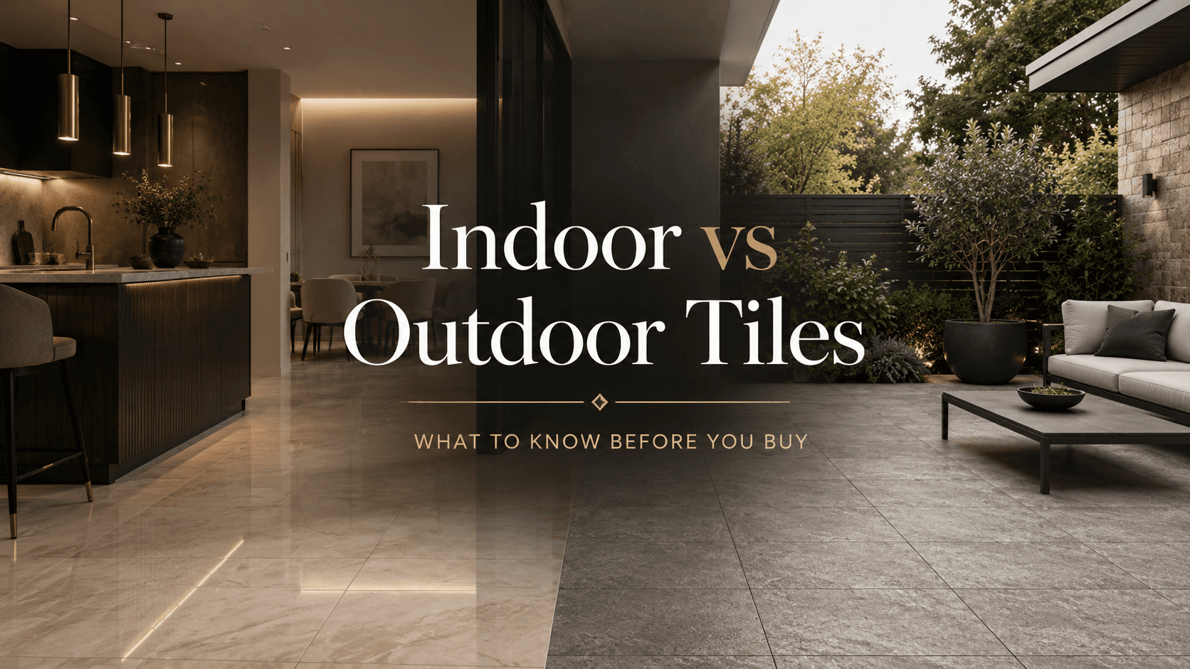 Indoor vs Outdoor Tiles: What to Know Before You Buy