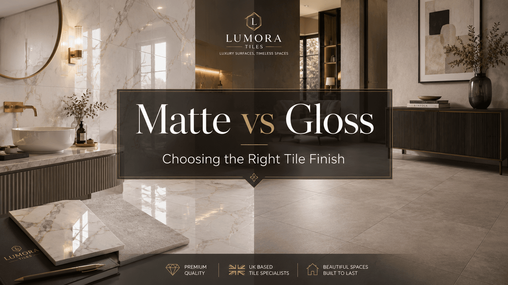 Matte vs Gloss: Choosing the Right Tile Finish
